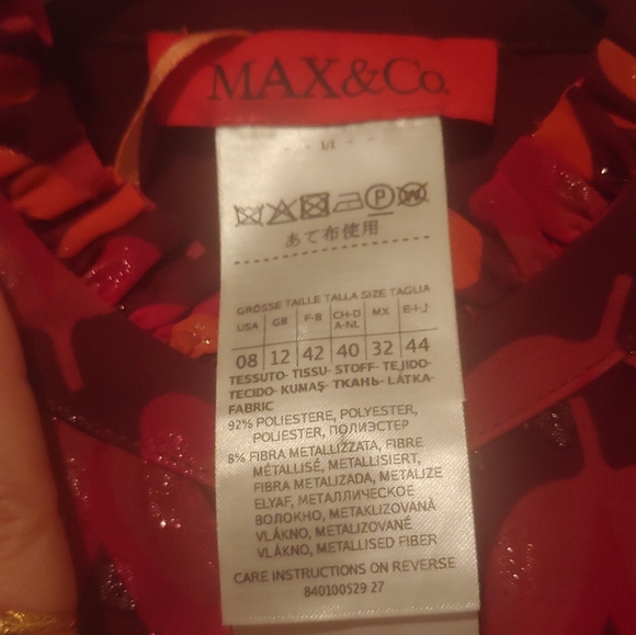 MAX & CO FIL COUPÉ CHIFFON SHIRT - Picture 5 of 11